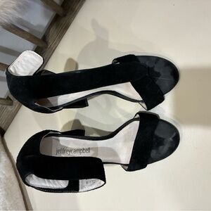 Jeffrey Campbell Black Suede Heels